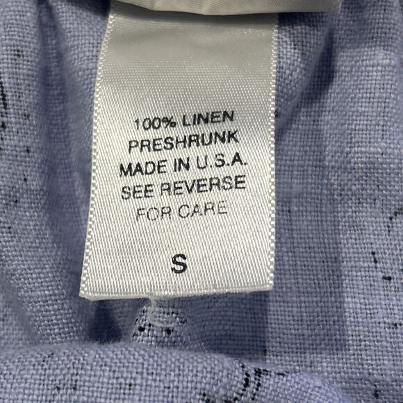 Tom Tom Midi Skirt Womens Medium Linen Elastic Waist Ruffle Floral Stretch Blue - Picture 2 of 4